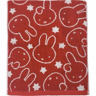 ミッフィー(miffy)のミッフィー ホリデー ハンドタオル レッド(タオル/バス用品)