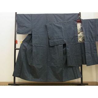 平和屋野田店■男性　紬　アンサンブル　絣文様　逸品　n-xi1180(着物)