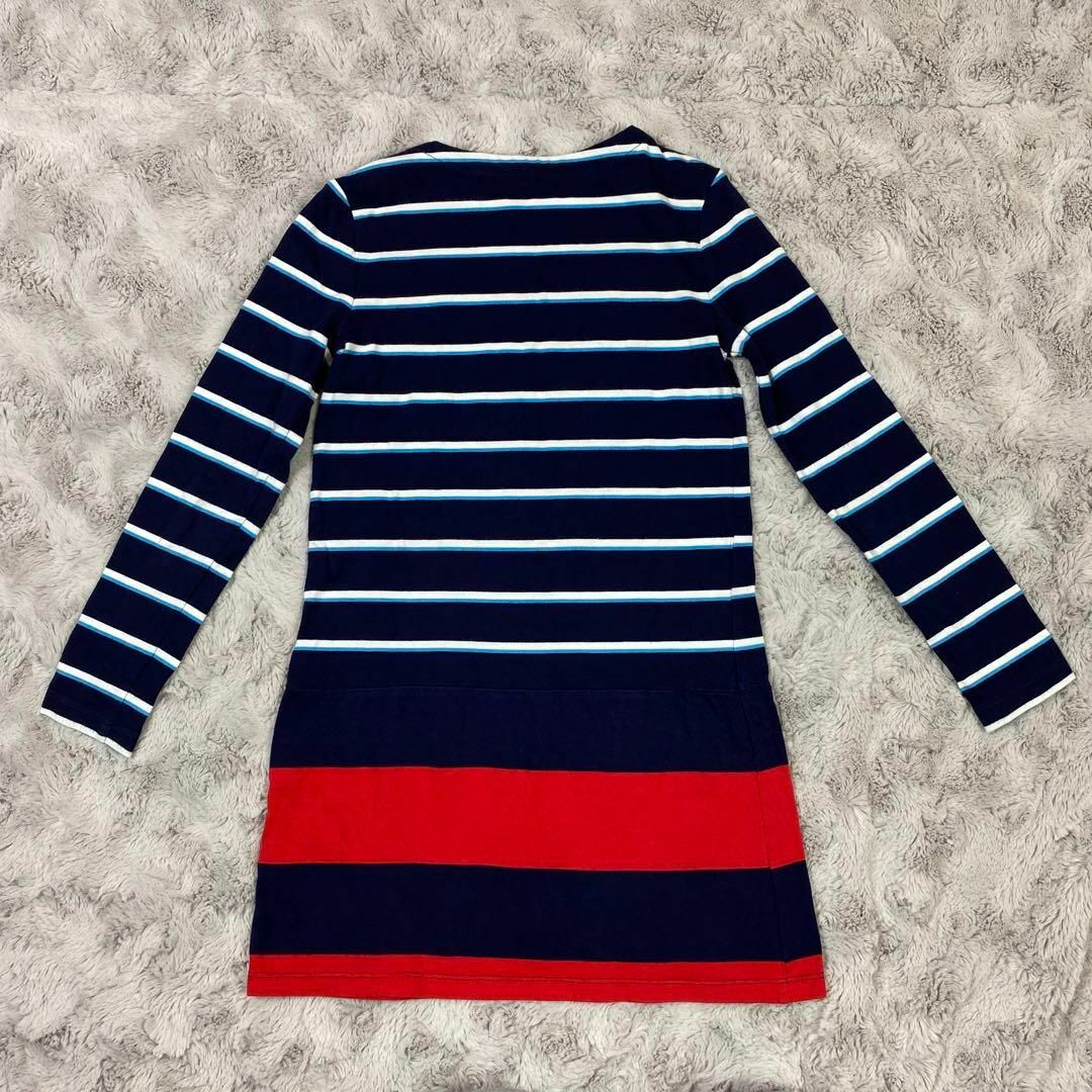 TOMMY HILFIGER(トミーヒルフィガー)のトミーヒルフィガー　キッズ　ワンピース　ボーダー　ネイビー　130 キッズ/ベビー/マタニティのキッズ服女の子用(90cm~)(ワンピース)の商品写真