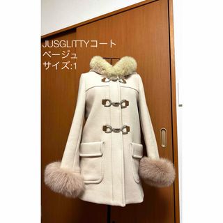 ジャスグリッティー(JUSGLITTY)のジャスグリッティ　JUSGLITTY ファー付きダッフルコート　ベージュ(ダッフルコート)