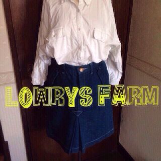 ローリーズファーム(LOWRYS FARM)のデニムスカート♡3/14 までお取り置き(ひざ丈スカート)