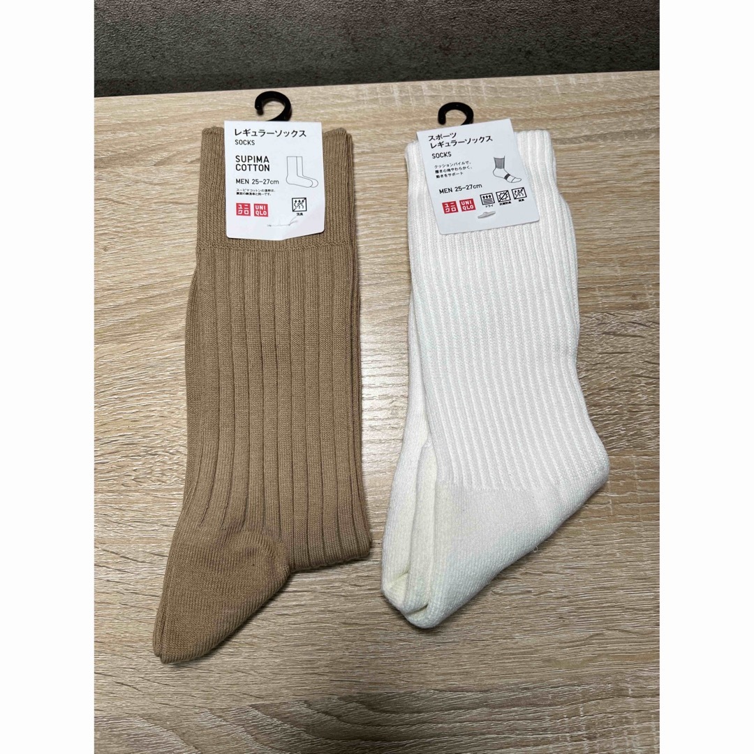 UNIQLO(ユニクロ)の新品　ユニクロの靴下　2ペア　25-27CM メンズのメンズ その他(その他)の商品写真