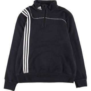 アディダス(adidas)の古着 アディダス adidas ハーフジップスウェットシャツ トレーナー メンズL /eaa423904(スウェット)