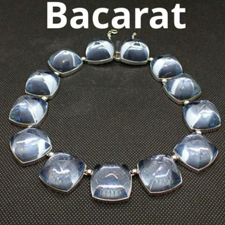 バカラ(Baccarat)の希少　美品　バカラ ネックレス クリスタル　アクセサリー　ブルー(ネックレス)