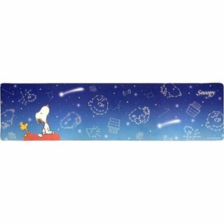 スヌーピー(SNOOPY)のスヌーピー ロングマット(星空スヌーピー) PEANUTS キッチン ブルー(フロアマット)