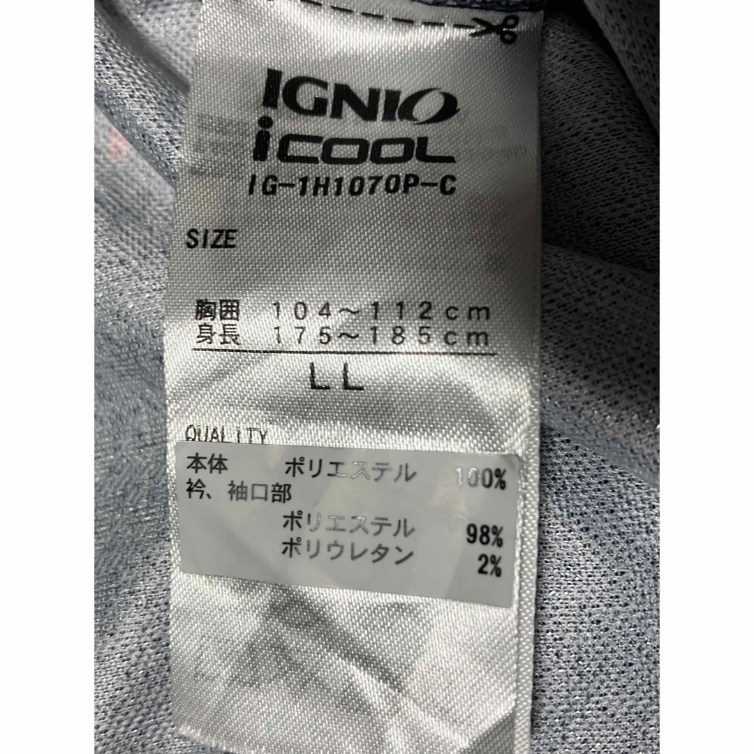 Ignio(イグニオ)のイグニオ IGNIO  icoolメンズ ゴルフ 半袖シャツ  LLサイズ スポーツ/アウトドアのゴルフ(ウエア)の商品写真