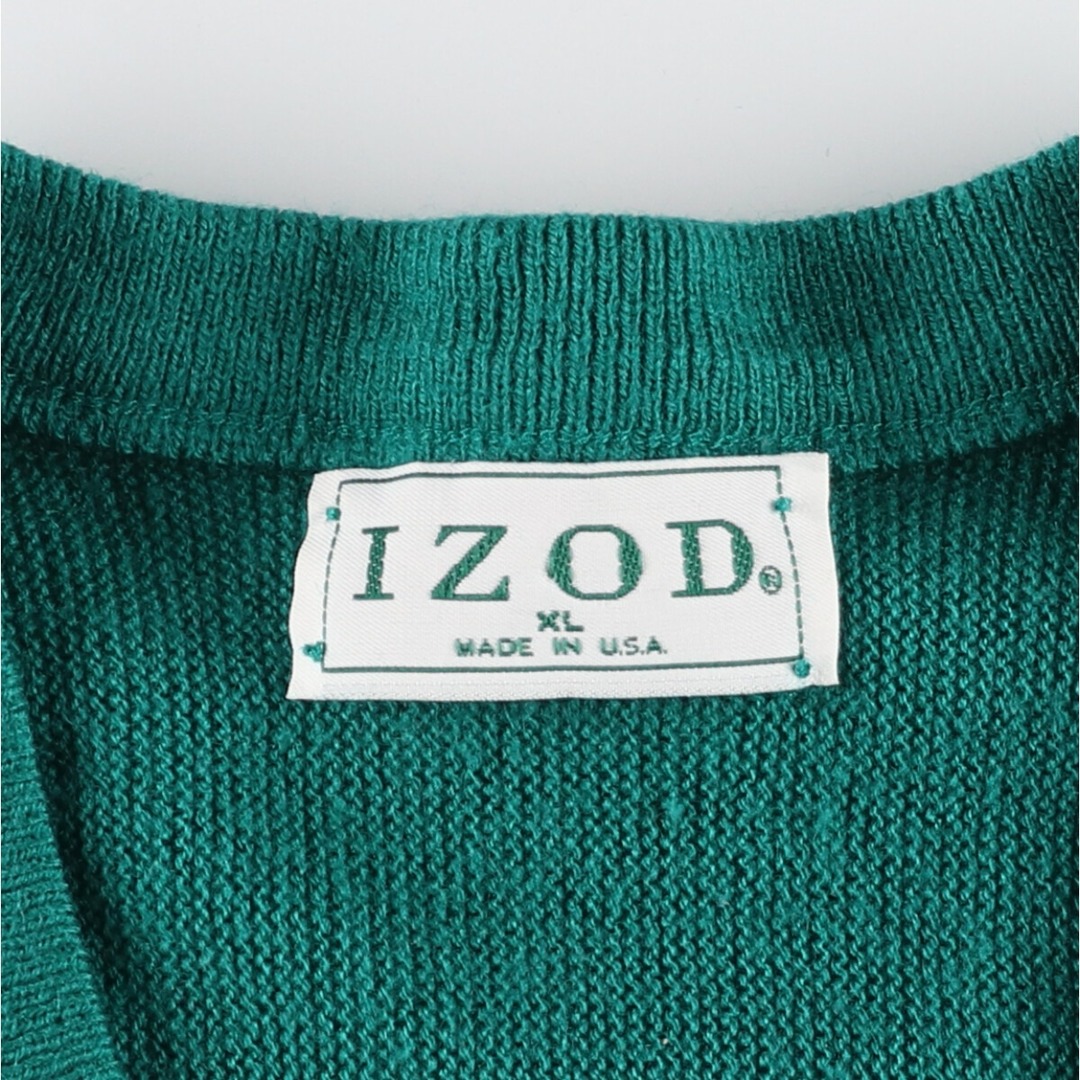 LACOSTE(ラコステ)の古着 IZOD アクリルニットセーター USA製 メンズXL /eaa410960 メンズのトップス(ニット/セーター)の商品写真