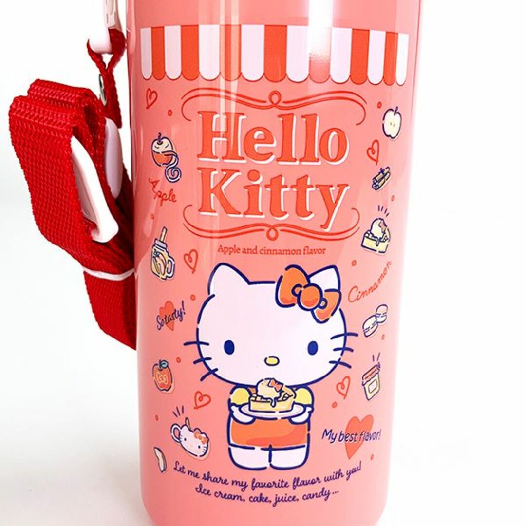 サンリオ(サンリオ)のサンリオ キティ Hello Kitty ハローキティ アップル 直飲み水筒 ランチ キッチン 食器 水筒 ボトル 直飲み グッズ インテリア/住まい/日用品のキッチン/食器(その他)の商品写真