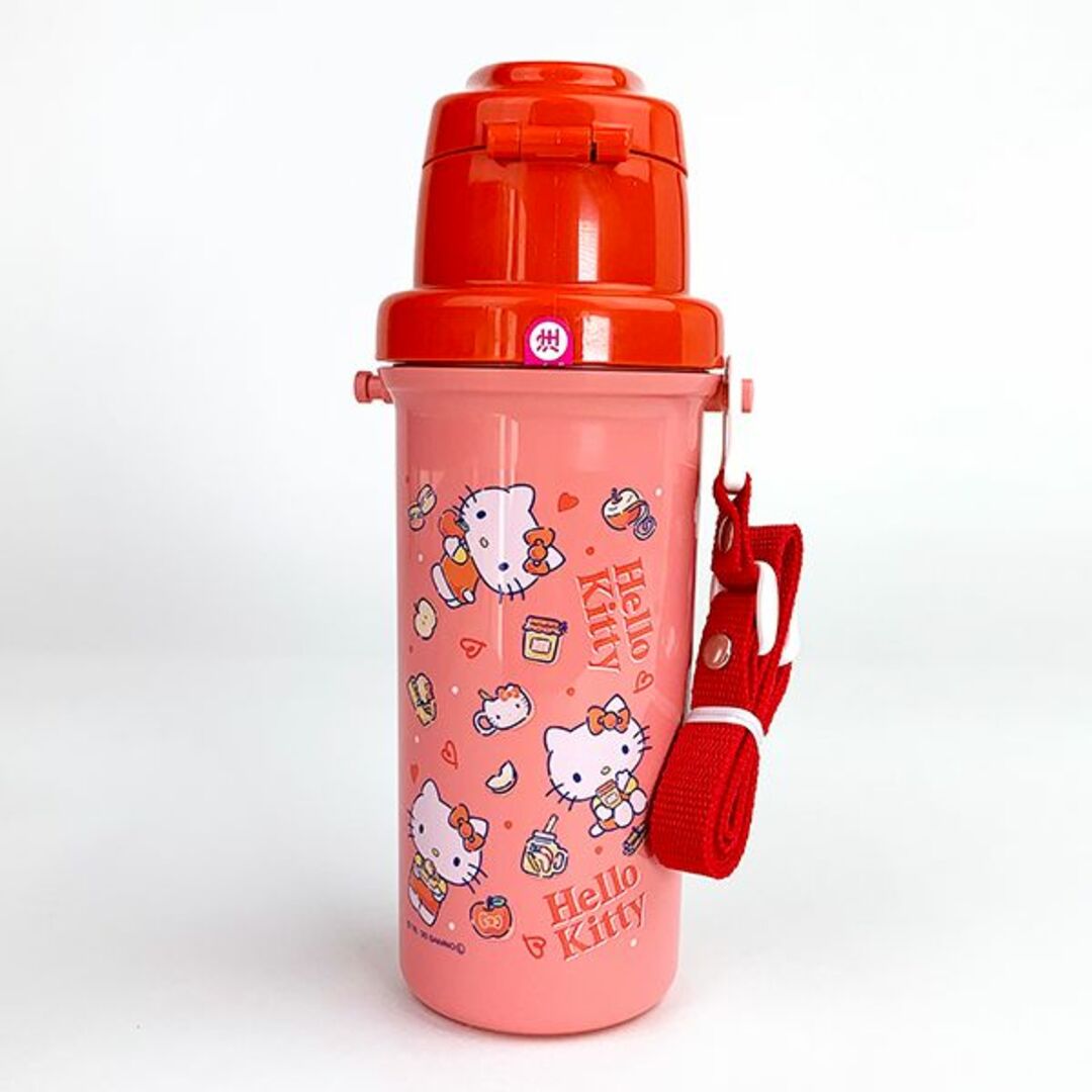 サンリオ(サンリオ)のサンリオ キティ Hello Kitty ハローキティ アップル 直飲み水筒 ランチ キッチン 食器 水筒 ボトル 直飲み グッズ インテリア/住まい/日用品のキッチン/食器(その他)の商品写真