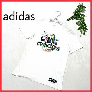 アディダス(adidas)のadidas × paris ロゴ白Tシャツ　半袖　シリーズ　BIGシャツ　◎(Tシャツ/カットソー(半袖/袖なし))