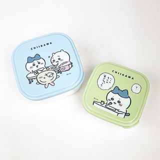 ちいかわ シール容器2Pセット ライトブルー ランチ用品 日本製(日用品/生活雑貨)