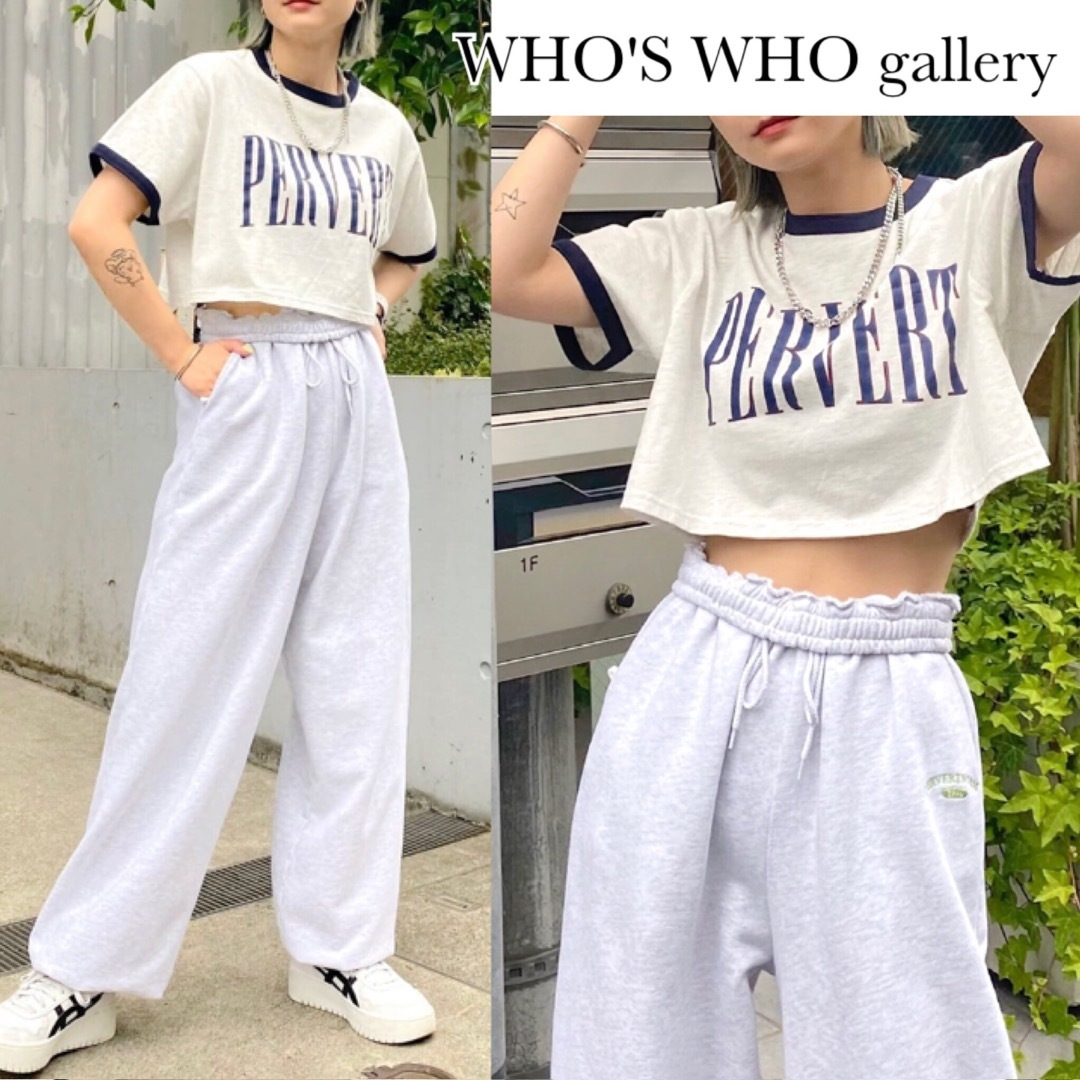WHO'S WHO gallery(フーズフーギャラリー)のフーズフーギャラリー リンガー コンパクト ショート Tシャツ レディースのトップス(Tシャツ(半袖/袖なし))の商品写真
