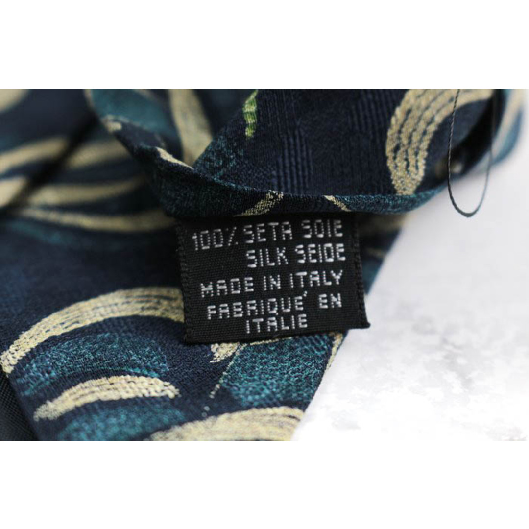 Giorgio Armani(ジョルジオアルマーニ)のジョルジオアルマーニ ブランド ネクタイ パネル柄 シルク イタリア製 未使用タグ付 メンズ ネイビー GIORGIO ARMANI メンズのファッション小物(ネクタイ)の商品写真