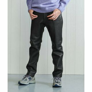 ビューティアンドユースユナイテッドアローズ(BEAUTY&YOUTH UNITED ARROWS)の【BLACK】<H>LEATHER 5POCKET PANTS/パンツ(その他)