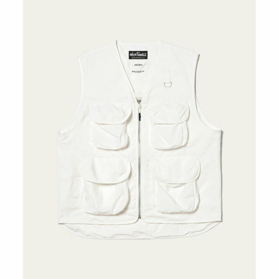 BEAUTY&YOUTH UNITED ARROWS(ビューティアンドユースユナイテッドアローズ)の【OFF WHITE】【別注】<JANE SMITH*WILD THINGS*BY>タクティカルベスト -撥水加工/ウォッシャブル- レディースのトップス(カットソー(長袖/七分))の商品写真