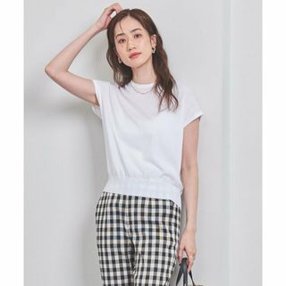 ユナイテッドアローズ(UNITED ARROWS)の【WHITE】コットン 16G カバースリーブ ニット(ニット/セーター)