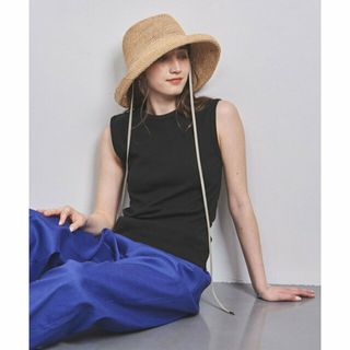 ユナイテッドアローズ(UNITED ARROWS)の【BLACK】コットンフライス ノースリーブ カットソー(カットソー(長袖/七分))