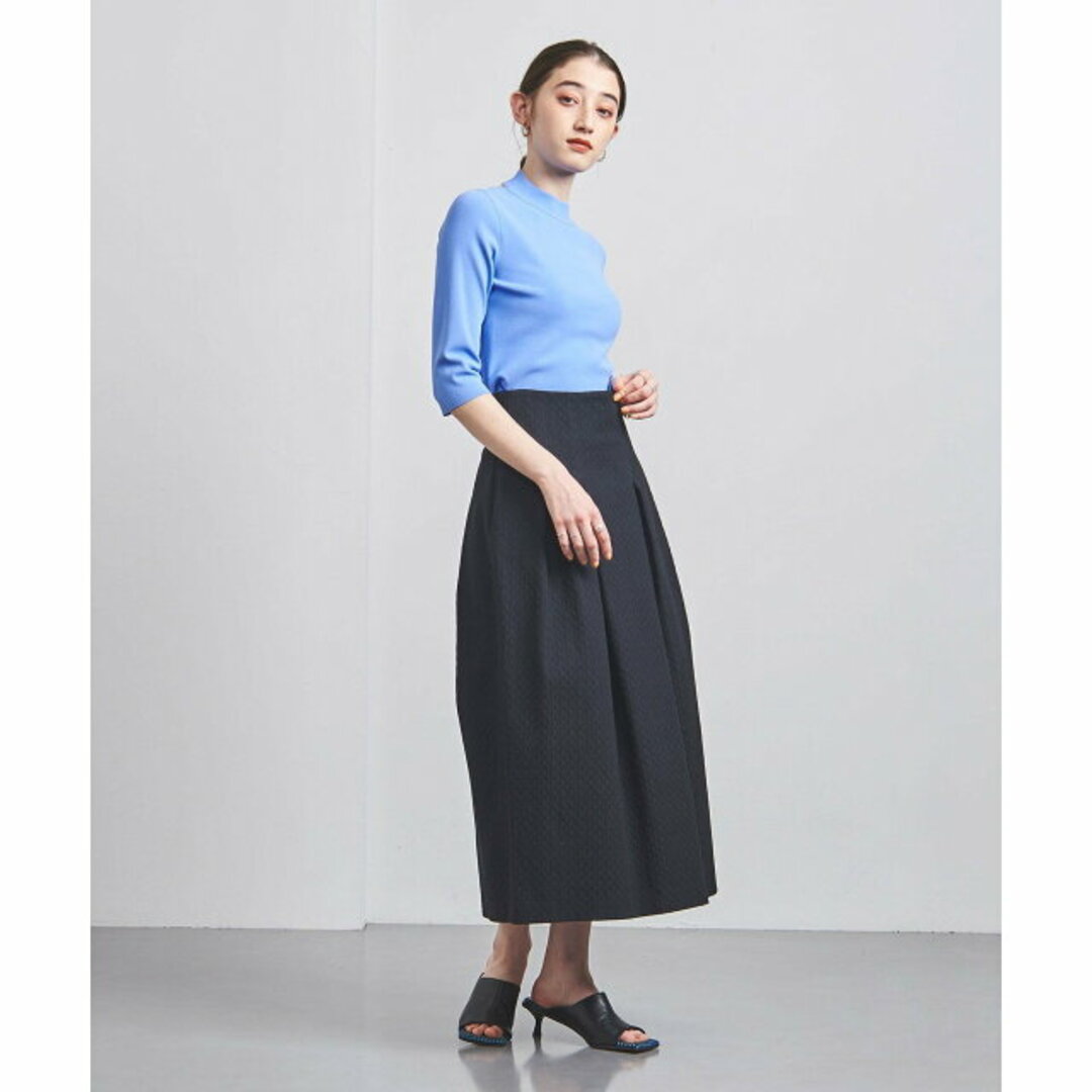 UNITED ARROWS(ユナイテッドアローズ)の【LT.BLUE】R/PE バックオープン ニット レディースのトップス(ニット/セーター)の商品写真