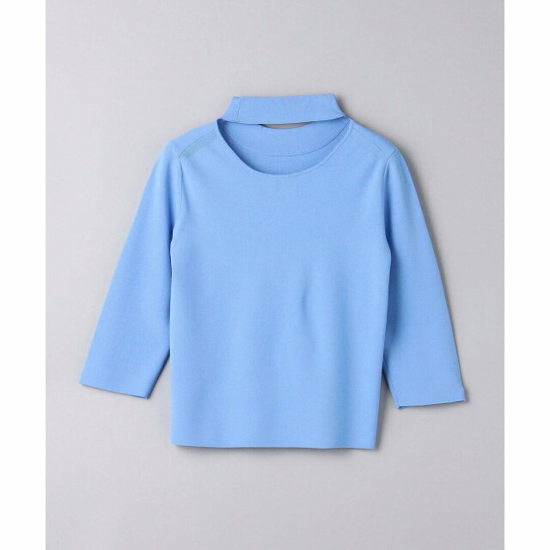 UNITED ARROWS(ユナイテッドアローズ)の【LT.BLUE】R/PE バックオープン ニット レディースのトップス(ニット/セーター)の商品写真