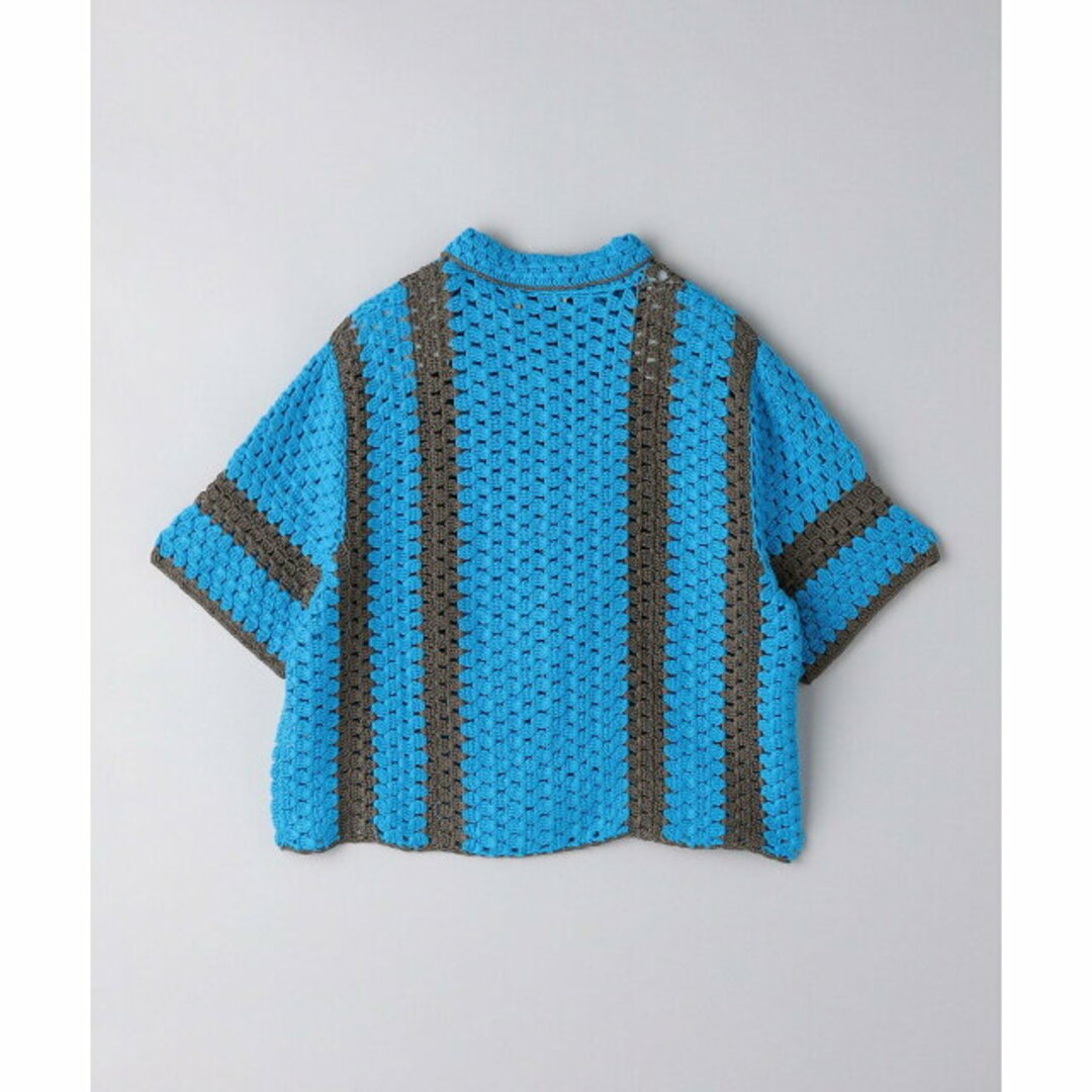 UNITED ARROWS(ユナイテッドアローズ)の【TURQUOISE】クロシェ ショートスリーブ ニット レディースのトップス(ニット/セーター)の商品写真