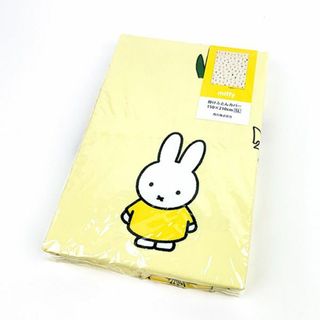 ミッフィー(miffy)のミッフィー 掛けふとんカバー フラワー柄 150×210cm イエロー 西川 寝具(寝袋/寝具)