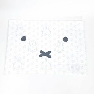 ミッフィー(miffy)のミッフィー ピローケース MF フェイス 65×45cm ホワイト 西川 枕カバー 寝具(寝袋/寝具)