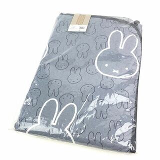 ミッフィー(miffy)のミッフィー 敷きパッド MFフェイス 100×200cm シングル グレー 西川 寝具(寝袋/寝具)