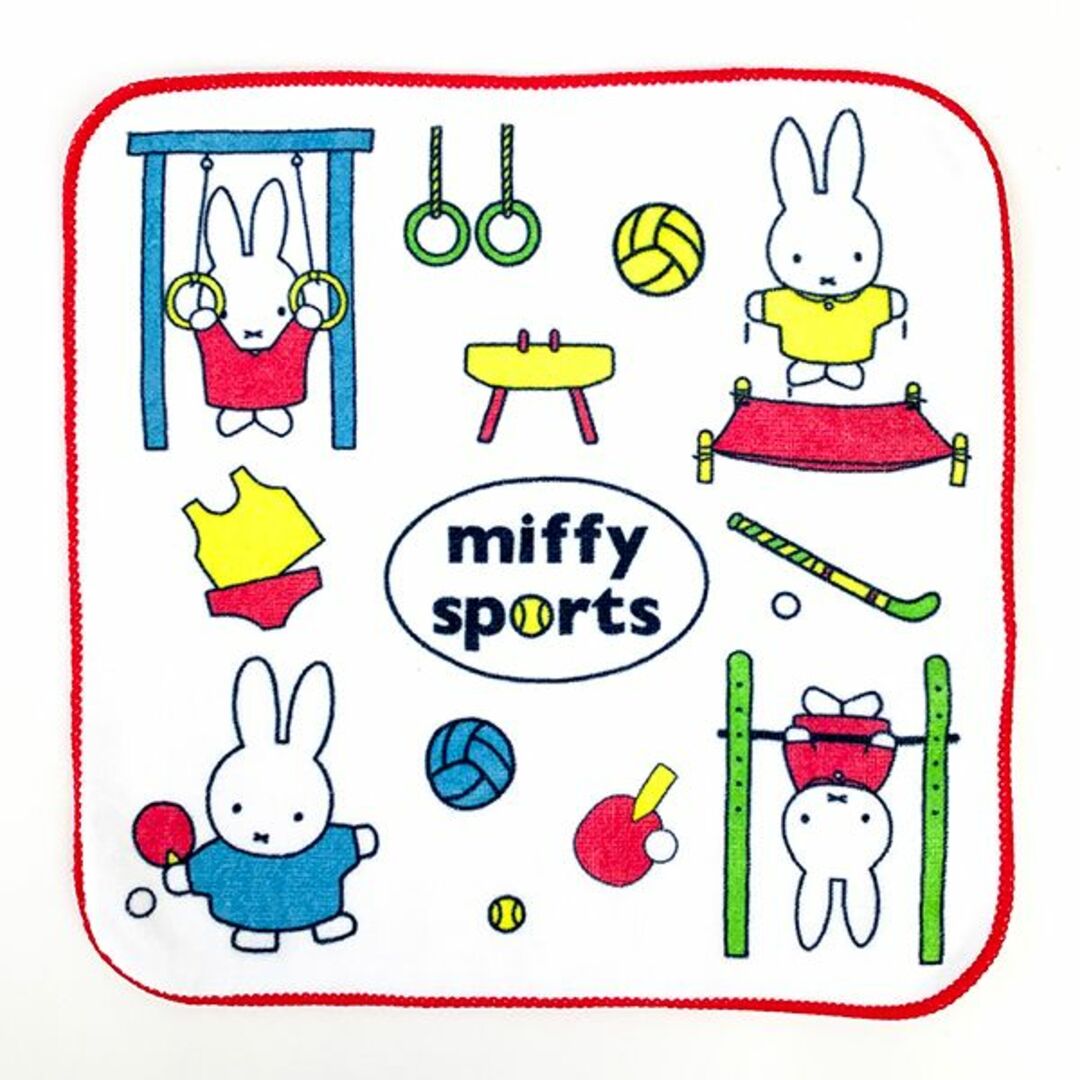 miffy(ミッフィー)のミッフィー M/T WH スポーツミッフィー ミニタオル ミニハンカチ タオルハンカチ タオル 白 グッズ インテリア/住まい/日用品の日用品/生活雑貨/旅行(タオル/バス用品)の商品写真