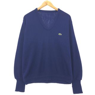 ラコステ(LACOSTE)の古着 ラコステ LACOSTE アクリルニットセーター メンズM /eaa410997(ニット/セーター)