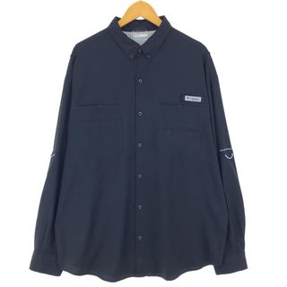 コロンビア(Columbia)の古着 コロンビア Columbia PFG ボタンダウン 長袖 フィッシングシャツ メンズXL /eaa422657(シャツ)