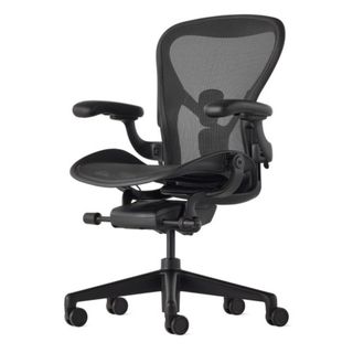 ハーマンミラー(Herman Miller)の未使用品 ハーマンミラー アーロンチェア オニキス (ブラック)  フル装備 B(デスクチェア)