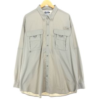 コロンビア(Columbia)の古着 00年代 コロンビア Columbia PFG ボタンダウン 長袖 フィッシングシャツ メンズXL /eaa422662(シャツ)