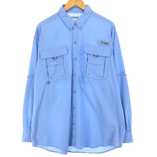 コロンビア(Columbia)の古着 コロンビア Columbia PFG ボタンダウン 長袖 フィッシングシャツ メンズL メッシュライナー /eaa422665(シャツ)