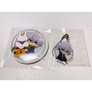 文豪ストレイドッグス くじ引き堂 福沢諭吉 缶バッジ アクリルキーホルダー(キャラクターグッズ)