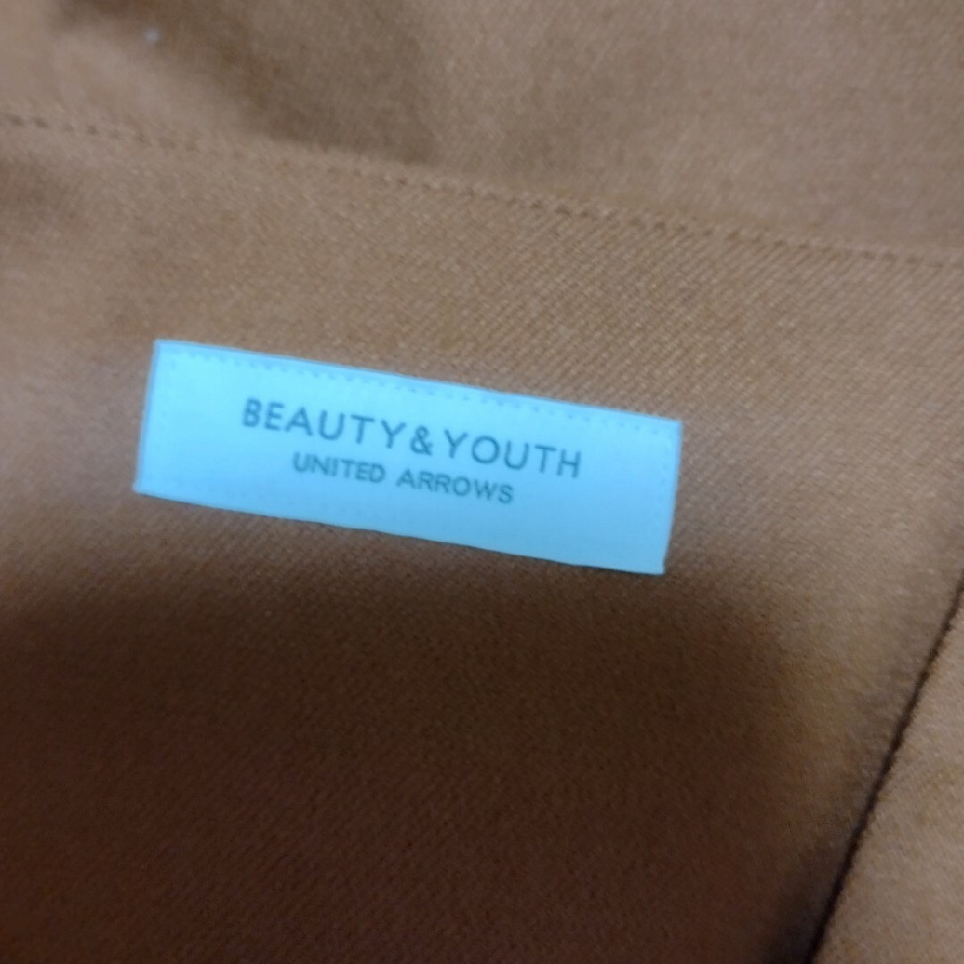 BEAUTY&YOUTH UNITED ARROWS(ビューティアンドユースユナイテッドアローズ)のBEAUTY&YOUTH サキソニースキッパーワンピース ロング ブラウン レディースのワンピース(ロングワンピース/マキシワンピース)の商品写真