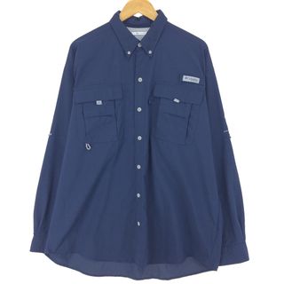 コロンビア(Columbia)の古着 コロンビア Columbia PFG ボタンダウン 長袖 フィッシングシャツ メンズL /eaa422671(シャツ)