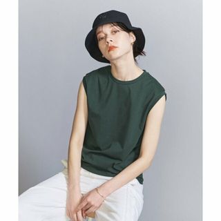 ビューティアンドユースユナイテッドアローズ(BEAUTY&YOUTH UNITED ARROWS)の【DK.GREEN】クリアハイゲージコットンブレンド ノースリーブカットソー(カットソー(長袖/七分))