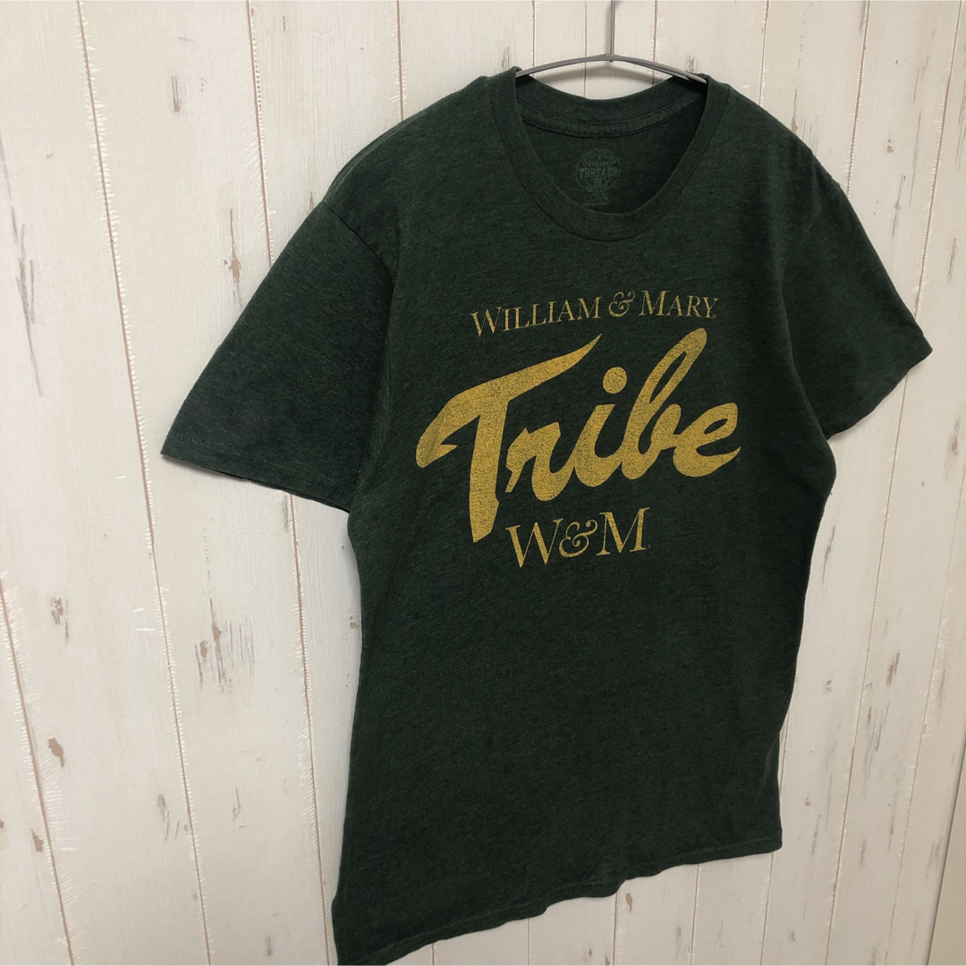 海外輸入 半袖 プリントTシャツ 英字 緑 グリーン S ユニセックス 古着 メンズのトップス(Tシャツ/カットソー(半袖/袖なし))の商品写真