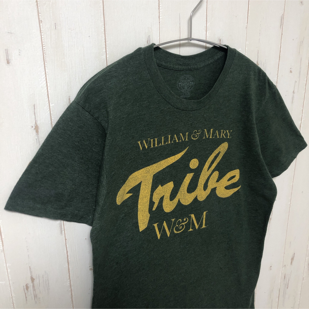 海外輸入 半袖 プリントTシャツ 英字 緑 グリーン S ユニセックス 古着 メンズのトップス(Tシャツ/カットソー(半袖/袖なし))の商品写真