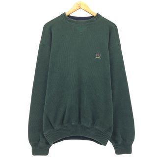 トミーヒルフィガー(TOMMY HILFIGER)の古着 90年代 トミーヒルフィガー TOMMY HILFIGER コットンニットセーター メンズXL ヴィンテージ /eaa399057(ニット/セーター)