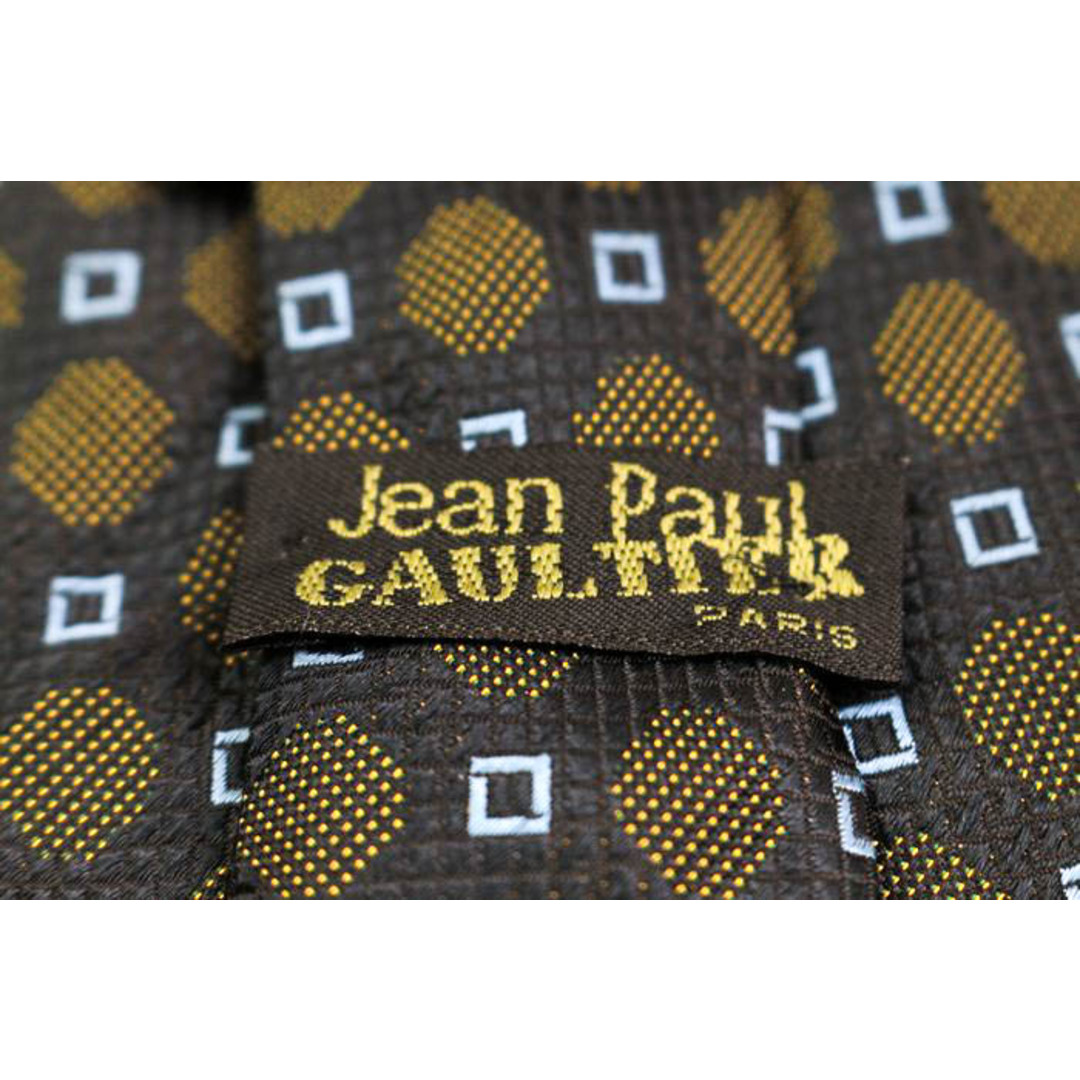Jean-Paul GAULTIER(ジャンポールゴルチエ)のジャンポールゴルチエ ブランド ネクタイ ドット 小紋柄 シルク イタリア製 メンズ ブラウン JEAN-PAUL GAULTIER メンズのファッション小物(ネクタイ)の商品写真
