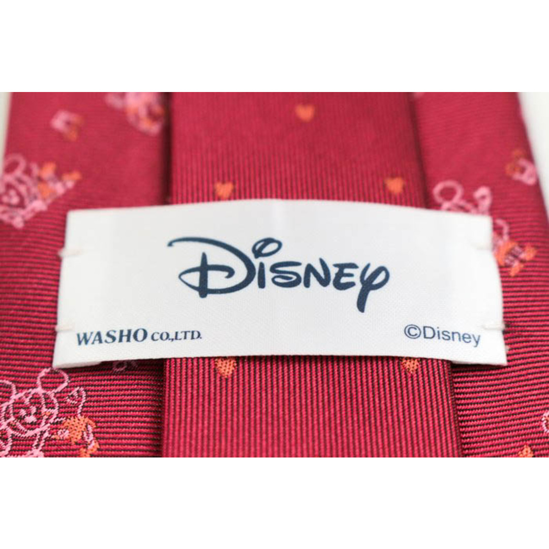 Disney(ディズニー)のディズニー ブランド ネクタイ ミッキー ミニー キャラクター柄 メンズ ピンク Disney メンズのファッション小物(ネクタイ)の商品写真