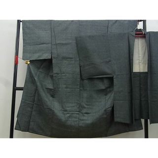 平和屋野田店■男性　紬　アンサンブル　霞文　逸品　n-gh5848(着物)