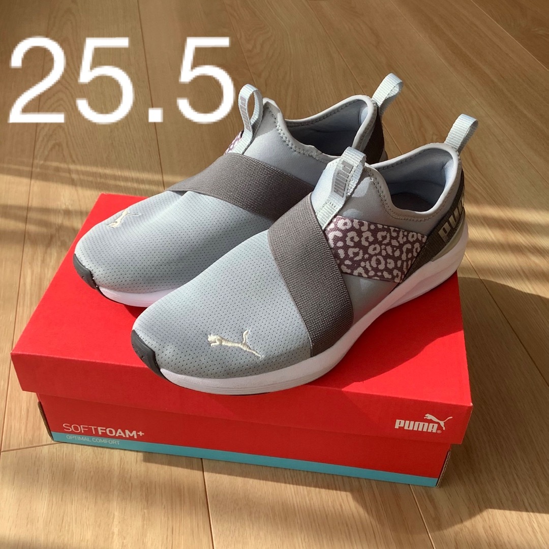 PUMA(プーマ)のPUMA プラウル2 スリッポン　レオ　グレー　25.5 レディースの靴/シューズ(スニーカー)の商品写真