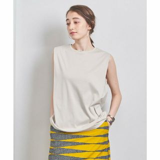 ユナイテッドアローズ(UNITED ARROWS)の【NATURAL】コットン タックノースリーブ カットソー(カットソー(長袖/七分))