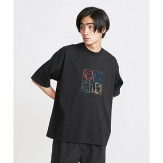 ビューティアンドユースユナイテッドアローズ(BEAUTY&YOUTH UNITED ARROWS)の【BLACK】<info. BEAUTY&YOUTH> エンブロイダリー ワイドクルー -YOUTH-(その他)