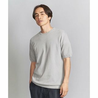 ビューティアンドユースユナイテッドアローズ(BEAUTY&YOUTH UNITED ARROWS)の【LT.GRAY】ガスコットン ダイアゴナル クルーネック ショートスリーブ ニット(その他)