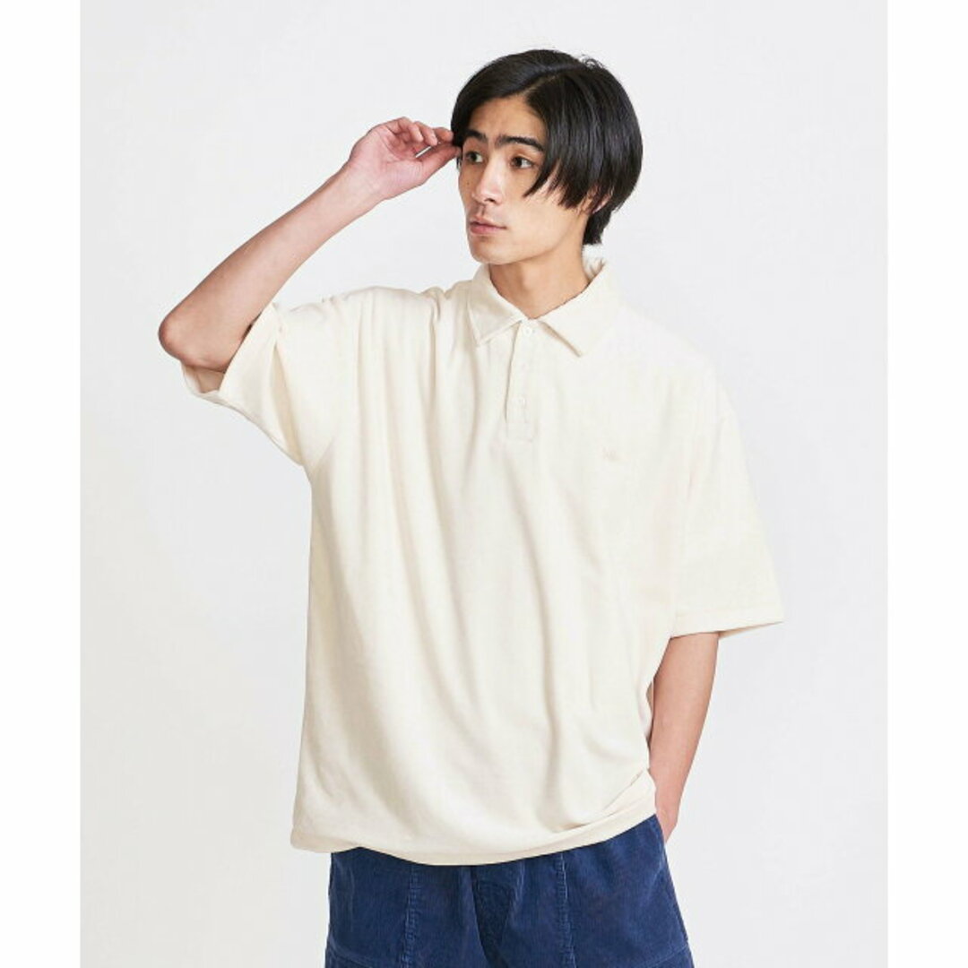 BEAUTY&YOUTH UNITED ARROWS(ビューティアンドユースユナイテッドアローズ)の【NATURAL】【M】<info. BEAUTY&YOUTH> シャイニー ベロア ポロシャツ メンズのトップス(ポロシャツ)の商品写真