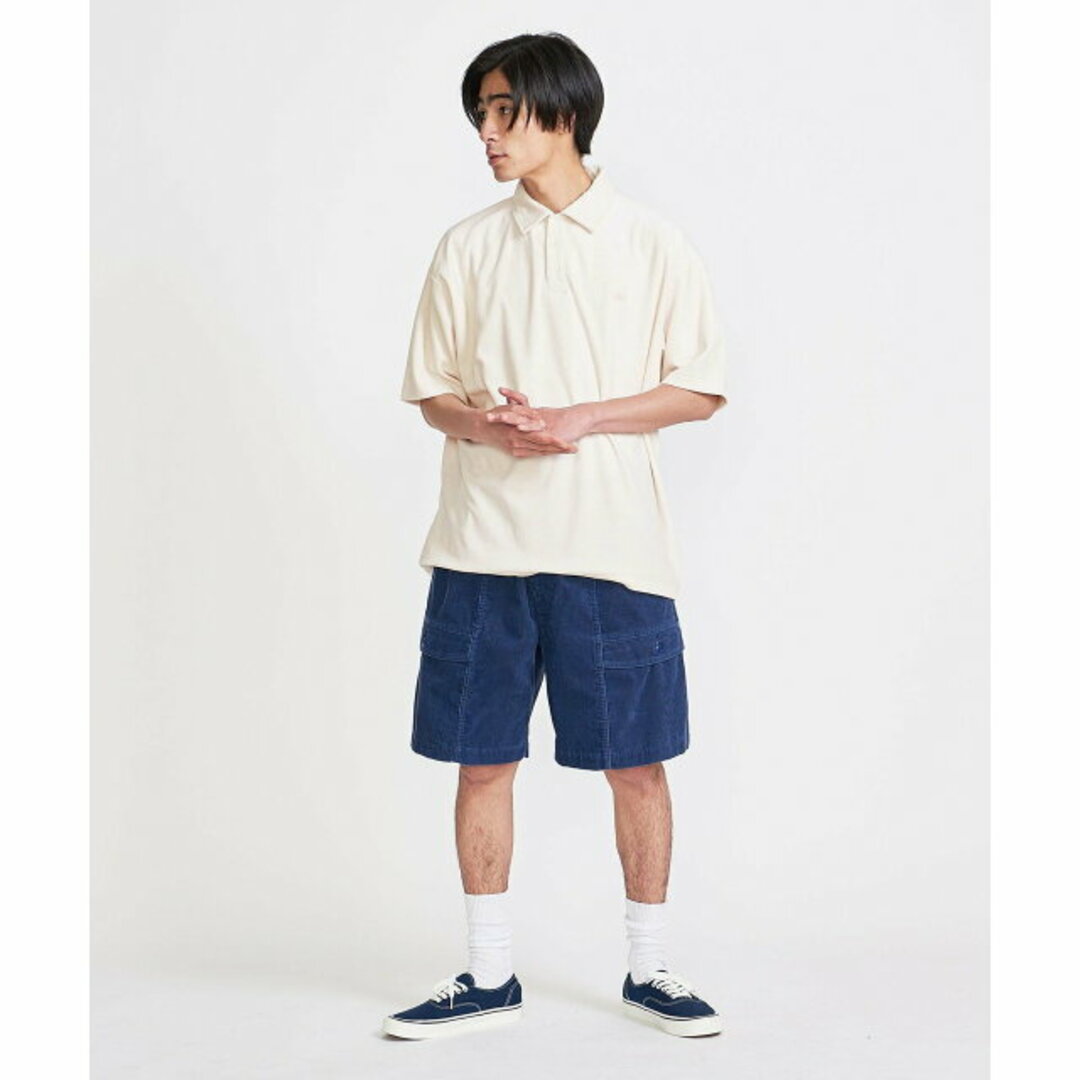 BEAUTY&YOUTH UNITED ARROWS(ビューティアンドユースユナイテッドアローズ)の【NATURAL】【M】<info. BEAUTY&YOUTH> シャイニー ベロア ポロシャツ メンズのトップス(ポロシャツ)の商品写真