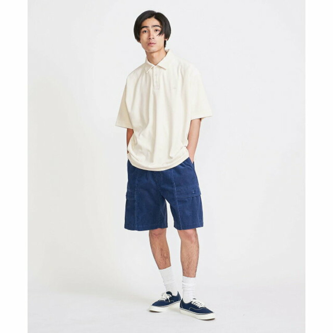 BEAUTY&YOUTH UNITED ARROWS(ビューティアンドユースユナイテッドアローズ)の【NATURAL】【M】<info. BEAUTY&YOUTH> シャイニー ベロア ポロシャツ メンズのトップス(ポロシャツ)の商品写真